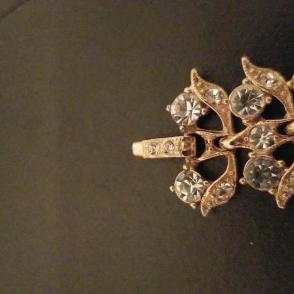 Vintage Signed Charel Rhinestone Gold Tone Suite - Picture 7 of 12